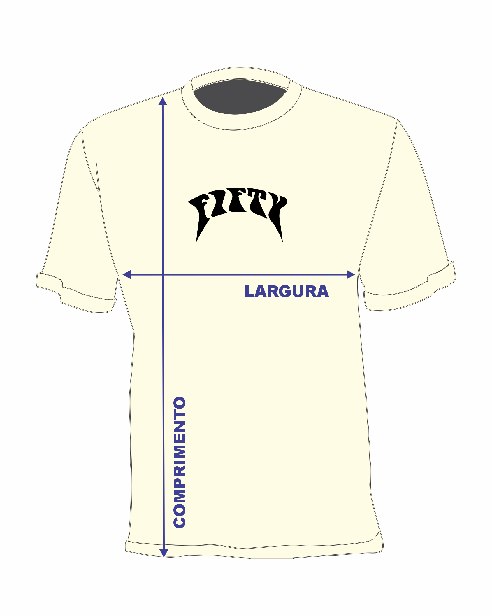 Medida Camiseta Básica Fifty